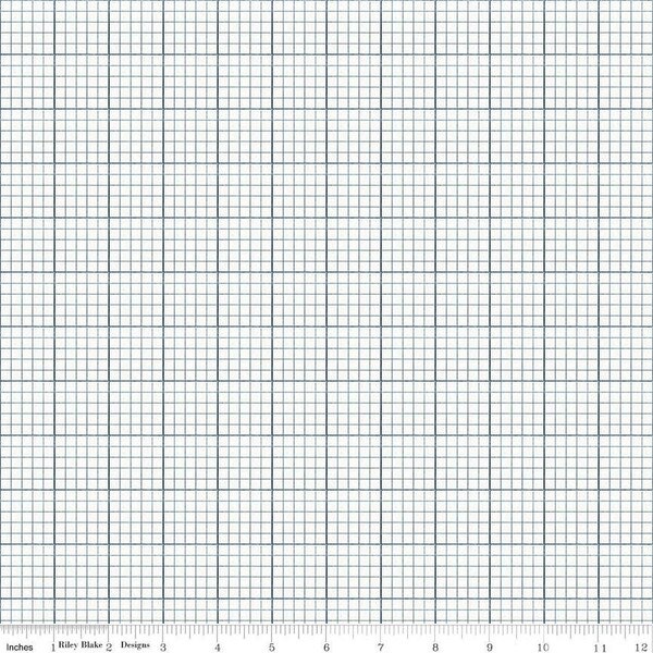 Graph Paper in Blue (c13051-blue) | Journal Basics | J Wecker Frisch | Riley Blake