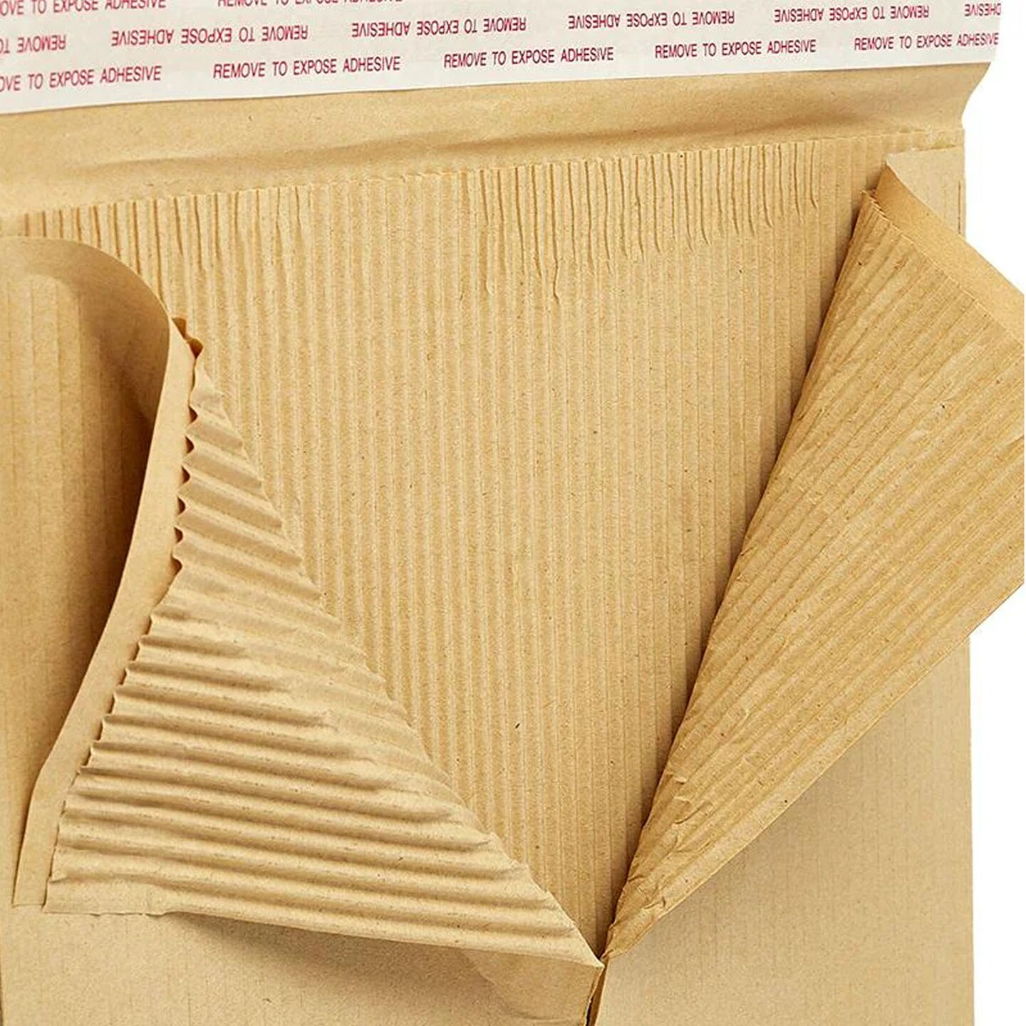 9.5" x 13.5" Kraft Padded Corrugated Paper Mailers 100 Pieces for Reliable Shipping
