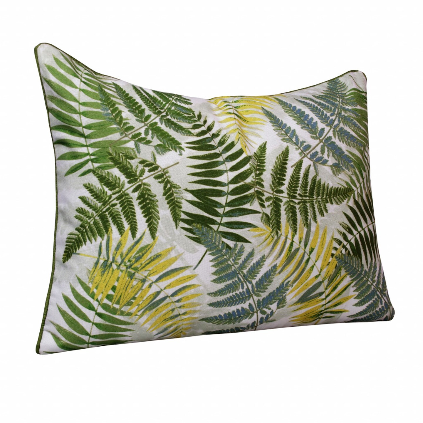 Edge Collections - 14" x 20" - Green - Floral Decorative Pillow for Colorful Accents - 1 Piece