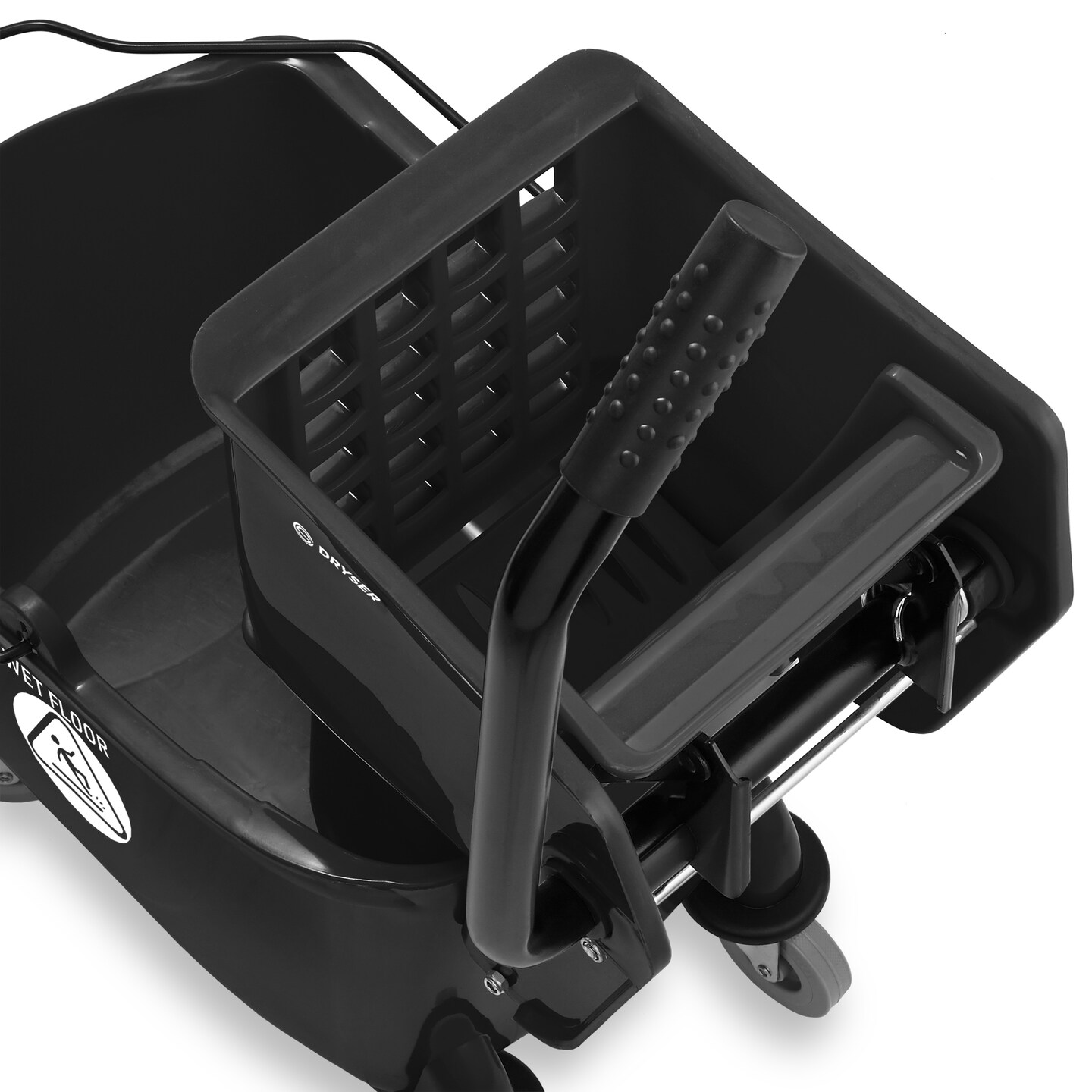 Dryser Commercial Mop Bucket with Side Press Wringer, 26 Quart