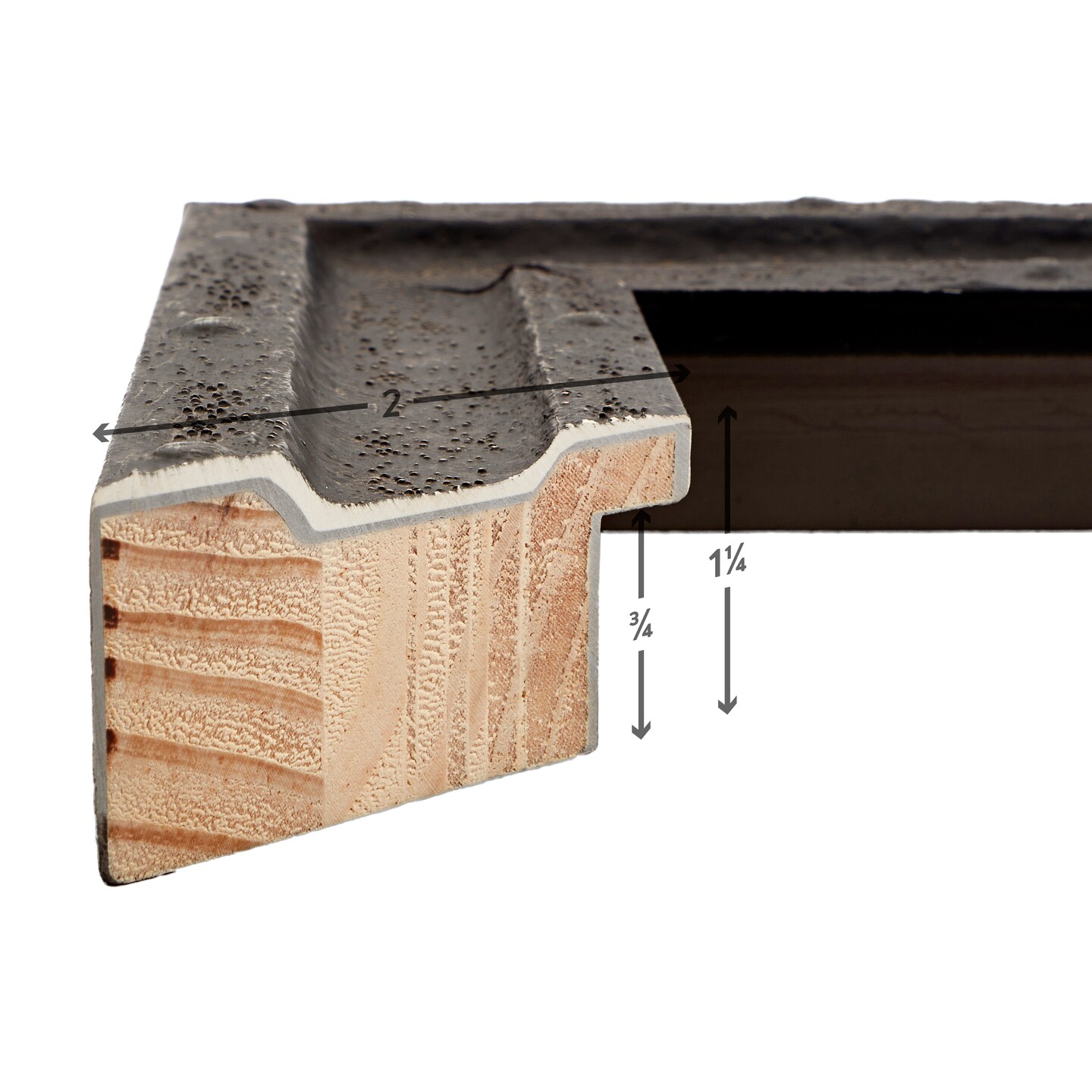 24x30 Picture Frame, Nautilus 2 Inch Wood Moulding, Wall Display Frame for Art, Posters, or Photos wallsthatspeak