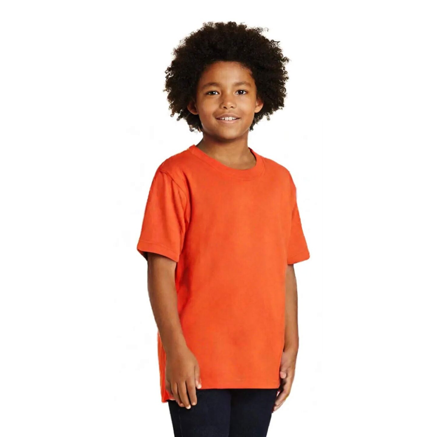 Gildan Youth Heavy Cotton Crewneck Short Sleeve T-Shirt for School Events & Casual Wear Everyday Cotton Tee
