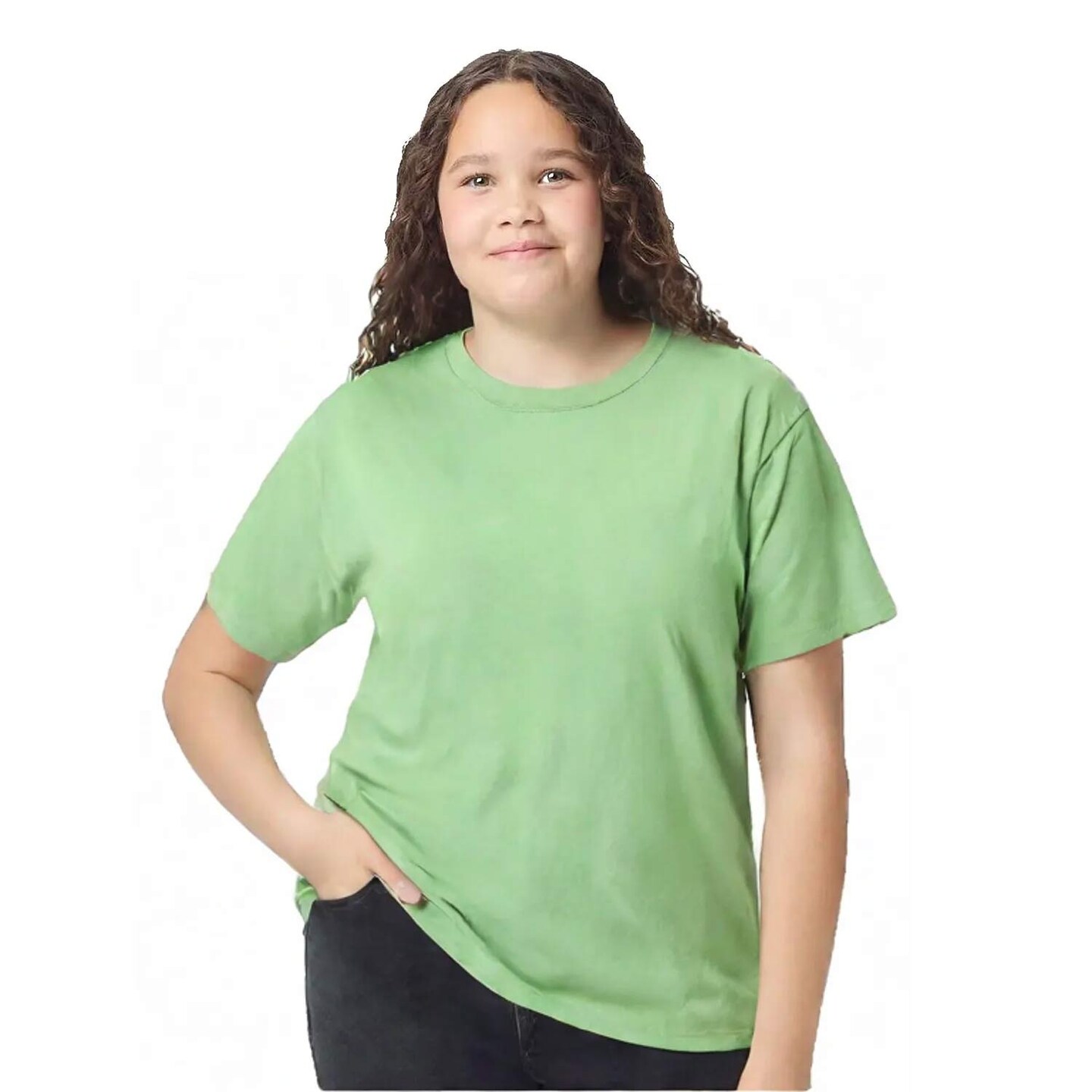 Gildan Youth Heavy Cotton Crewneck Short Sleeve T-Shirt for School Wear & Everyday Use Cotton Tee