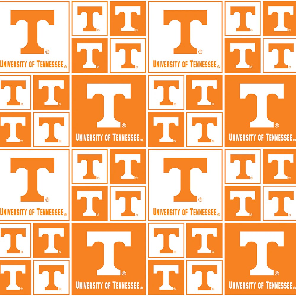 Fabric Sykel Enterprises University of Tennessee Geometric by the Quarter Yard TEN020