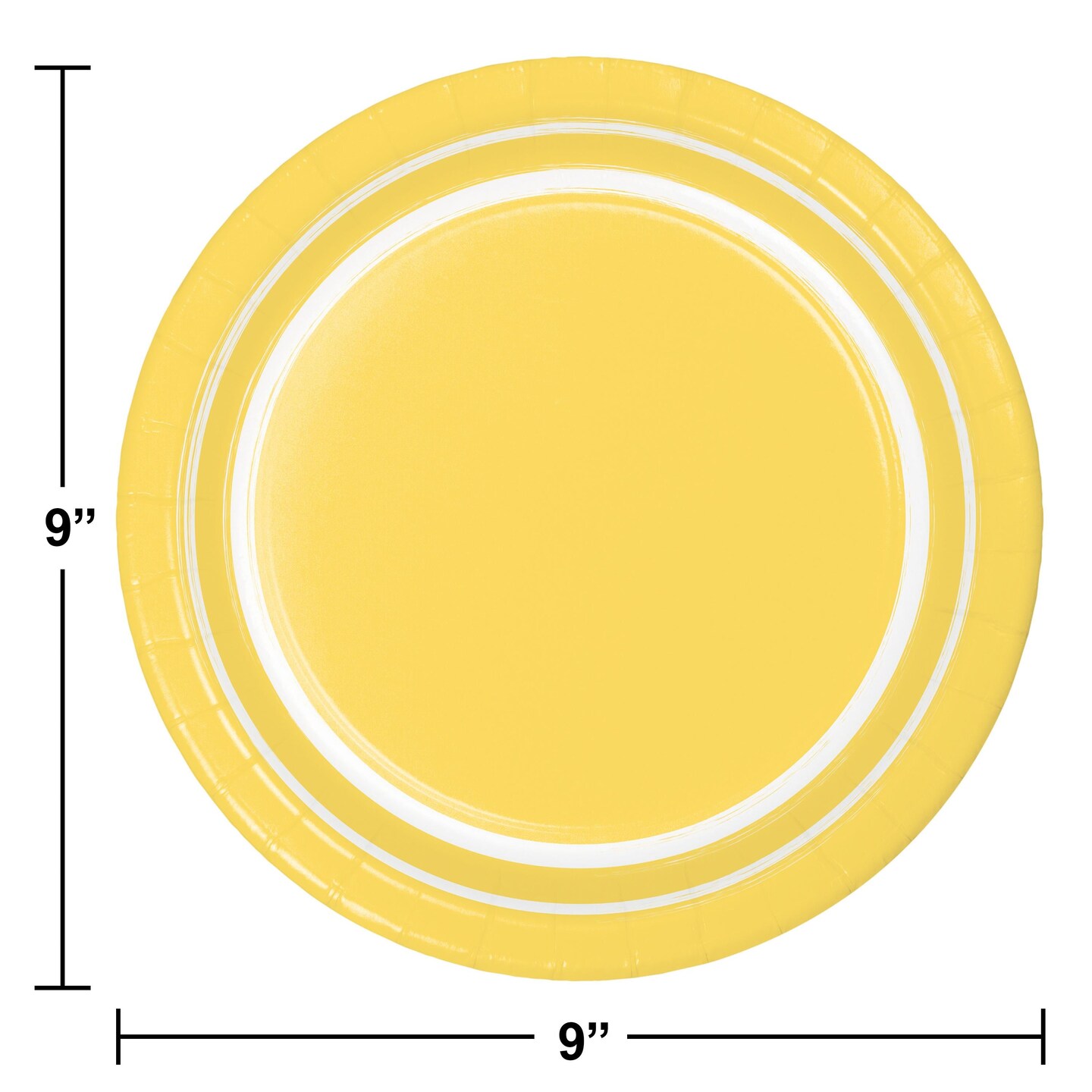 120 pc Bulk Soft Yellow 10 pc Bulk Sturdy Style 8.75 Inch 8.75 inch Dinner Plate