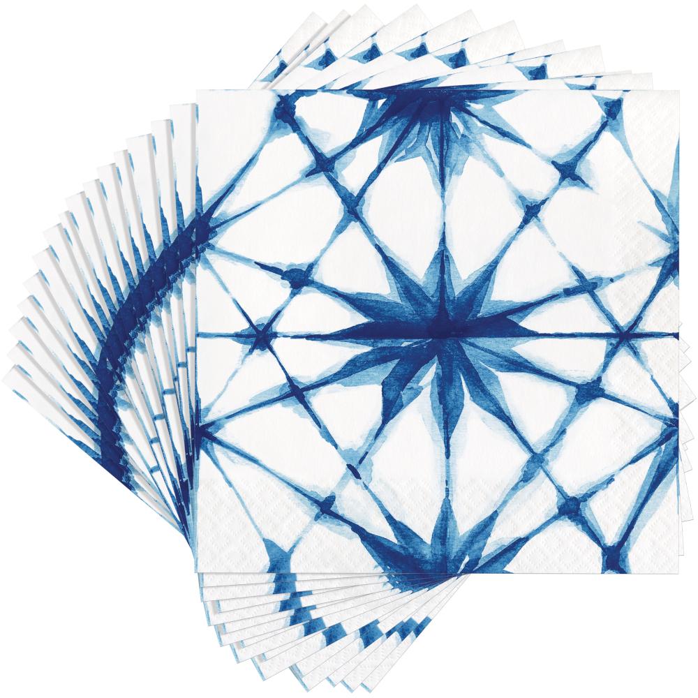 192 pc Bulk Shibori Luncheon Napkins