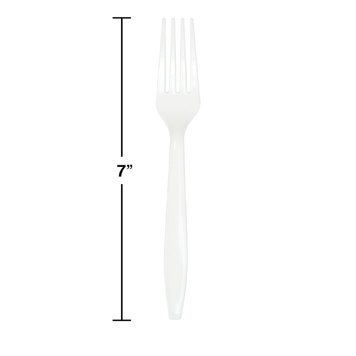 600 pc Bulk White Plastic Forks