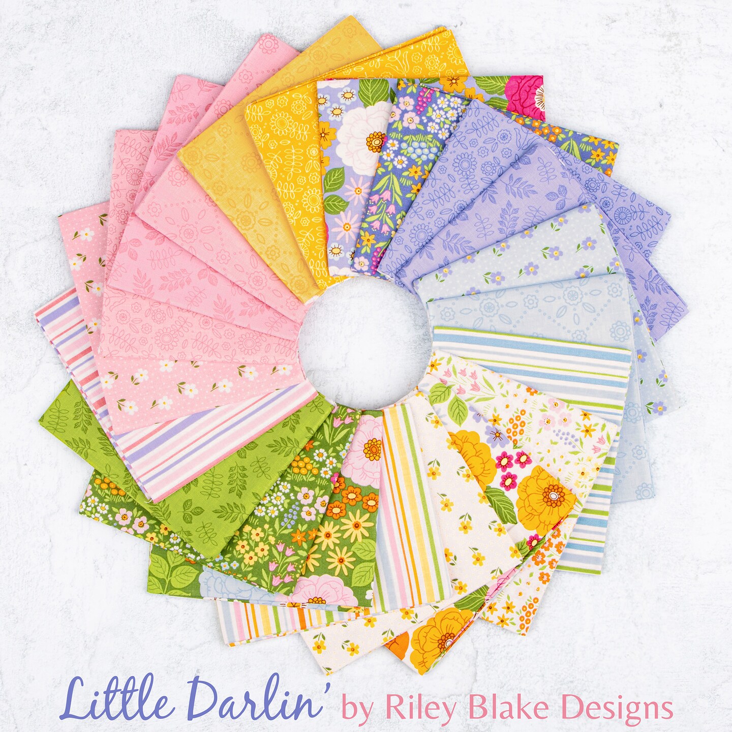 Leaves in Periwinkle (c16974-periwinkle) | Little Darlin&#x27; | Riley Blake Designs | Riley Blake