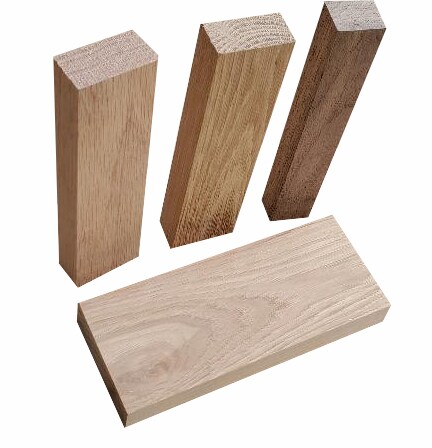 Hardwood Blocks, Random Size, Random Species, 6-Pack (1/2 Sq. FT per pack) for Turning, Carving and Modeling