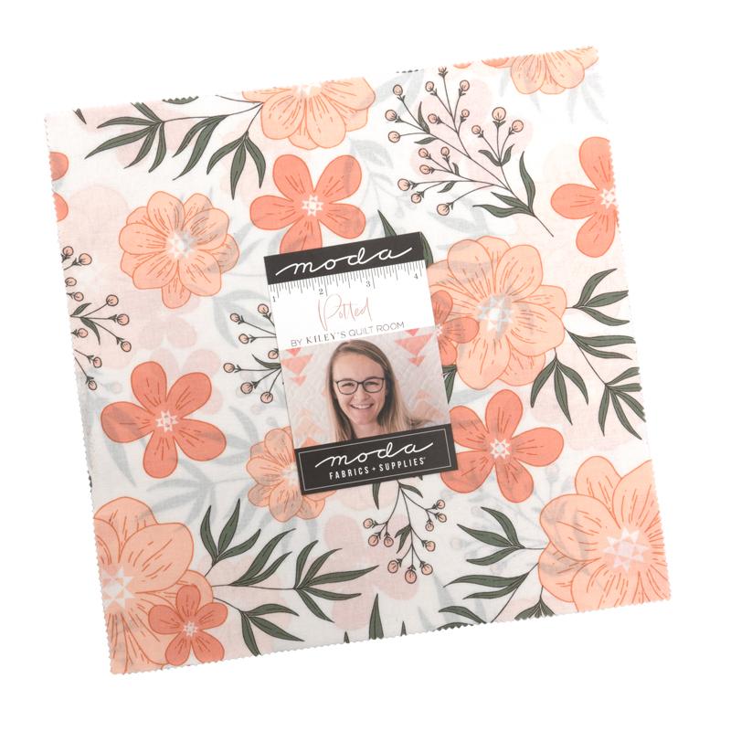 Potted 10" Square Pack (Layer Cake) by Kiley's Quilt Room for Moda (26140LC)