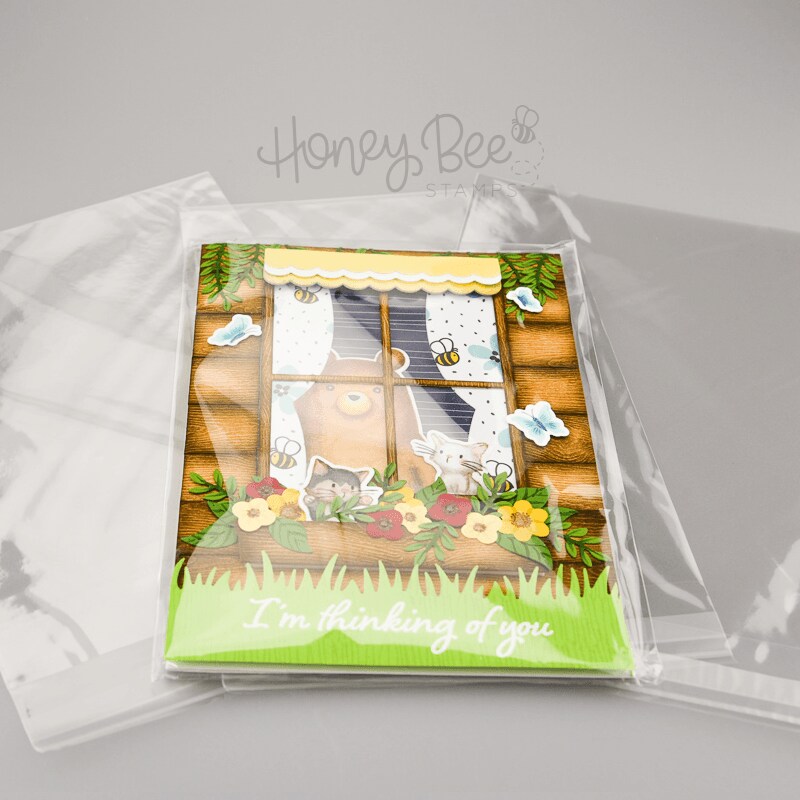 5&#x22; x 7&#x22; Crystal Clear Cello Bags 100 Pk - A7+ Fits A7 Card and Envelope 5 7/16&#x22; x 7 1/4&#x22;