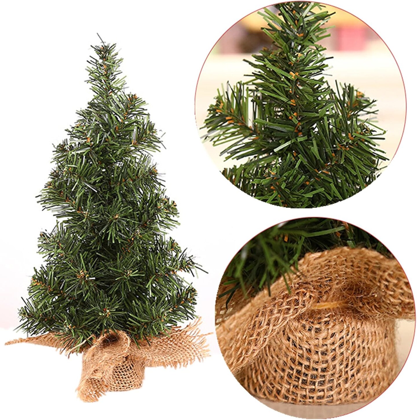 4 Pack Tabletop Mini Christmas Tree (4 Pack) 3.9"D x 3.9"W x 11.81"H