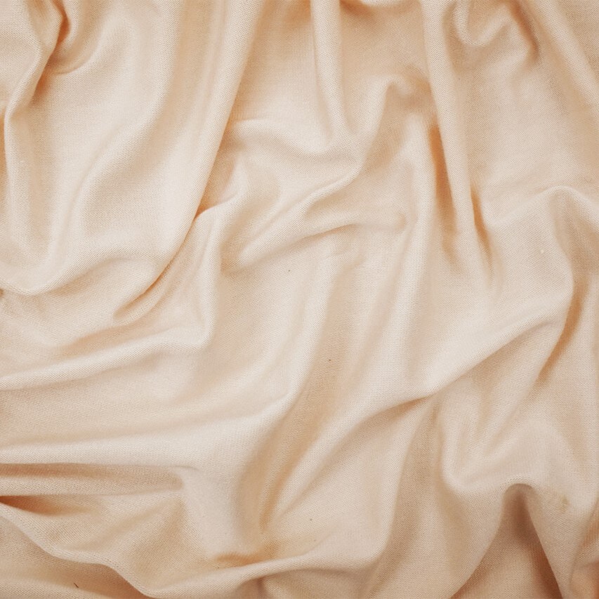 Light Peach Orange Bamboo Solid Stretch Jersey Knit Fabric By the Yard