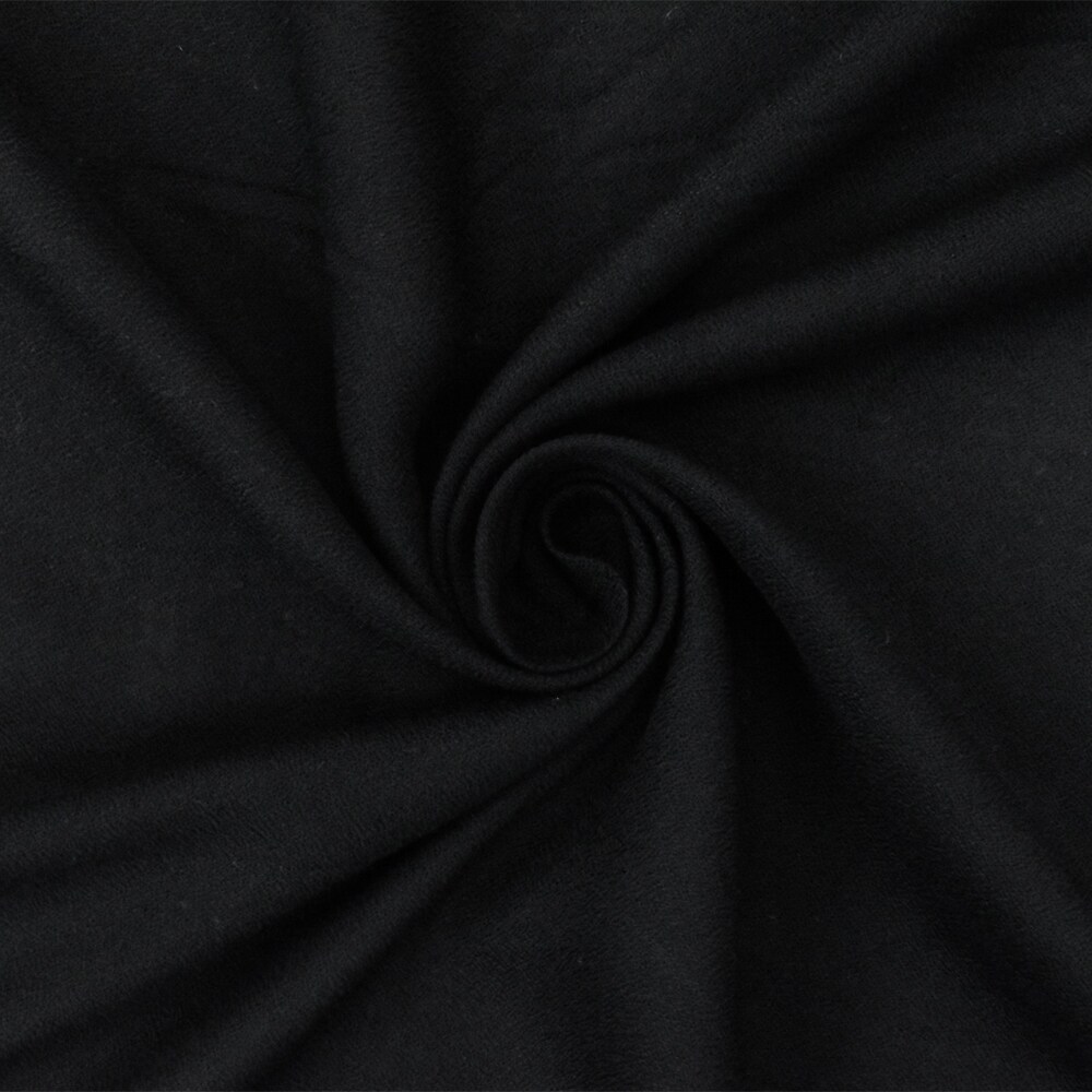 Black Famous Designer Rayon Momie Georgette Woven Fabric By the Yard