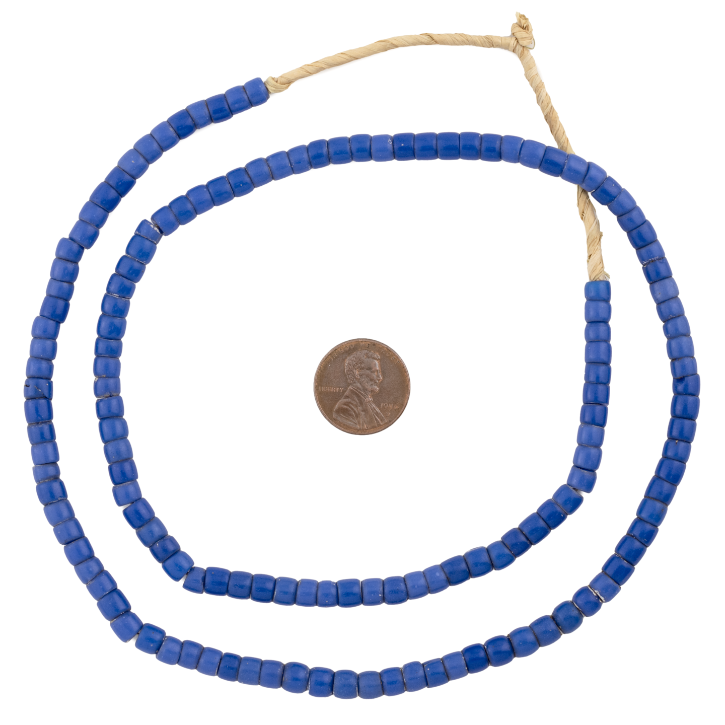 The Bead Chest Cobalt Blue Turkana Beads: Authentic East African Tribal Glass Beads from Kenya