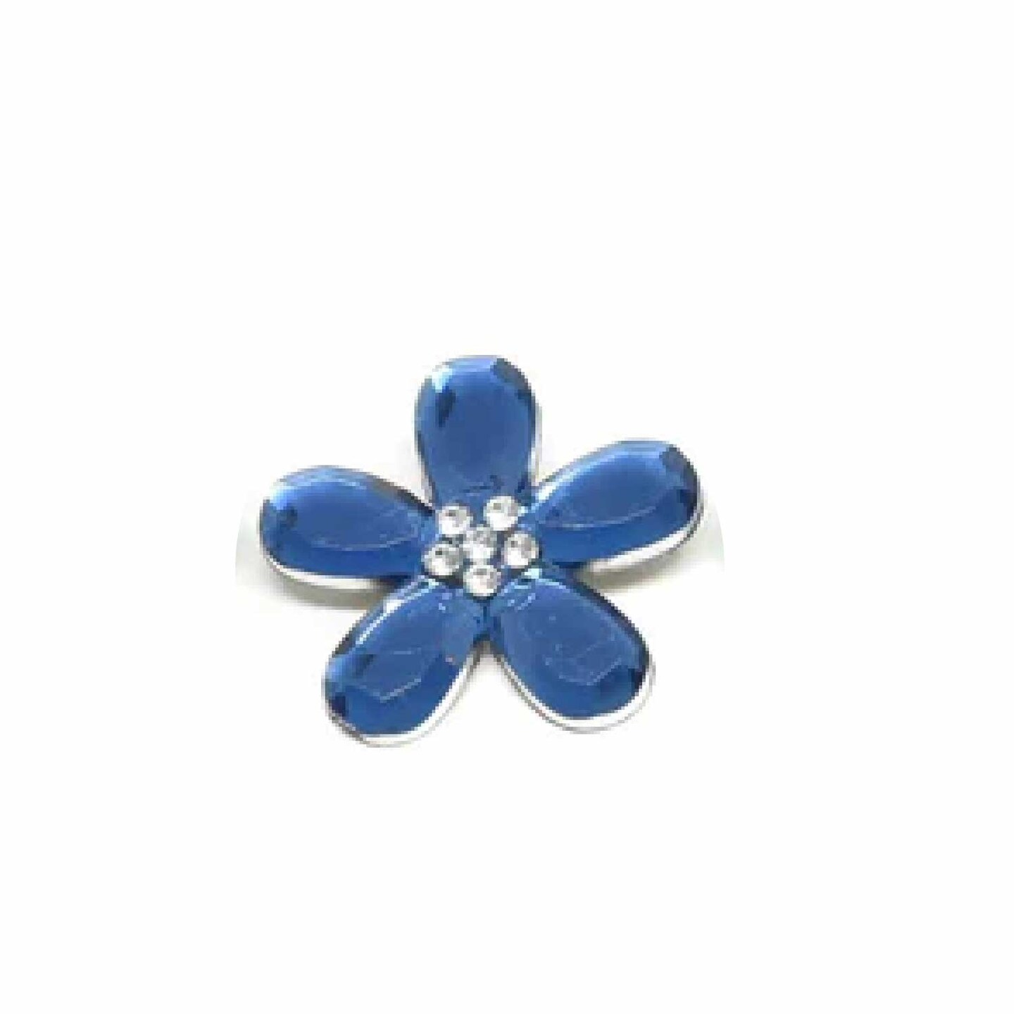 Assorted Flower Rhinestone Brooch Pin 10 Pieces DIY Wedding Craft 1.50 inch