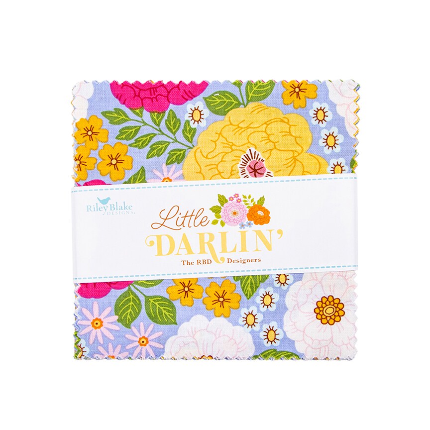 Little Darlin' 5" Square Pack (Charm Pack / 5" Stacker) by Riley Blake Designs for Riley Blake (5-16970-42)