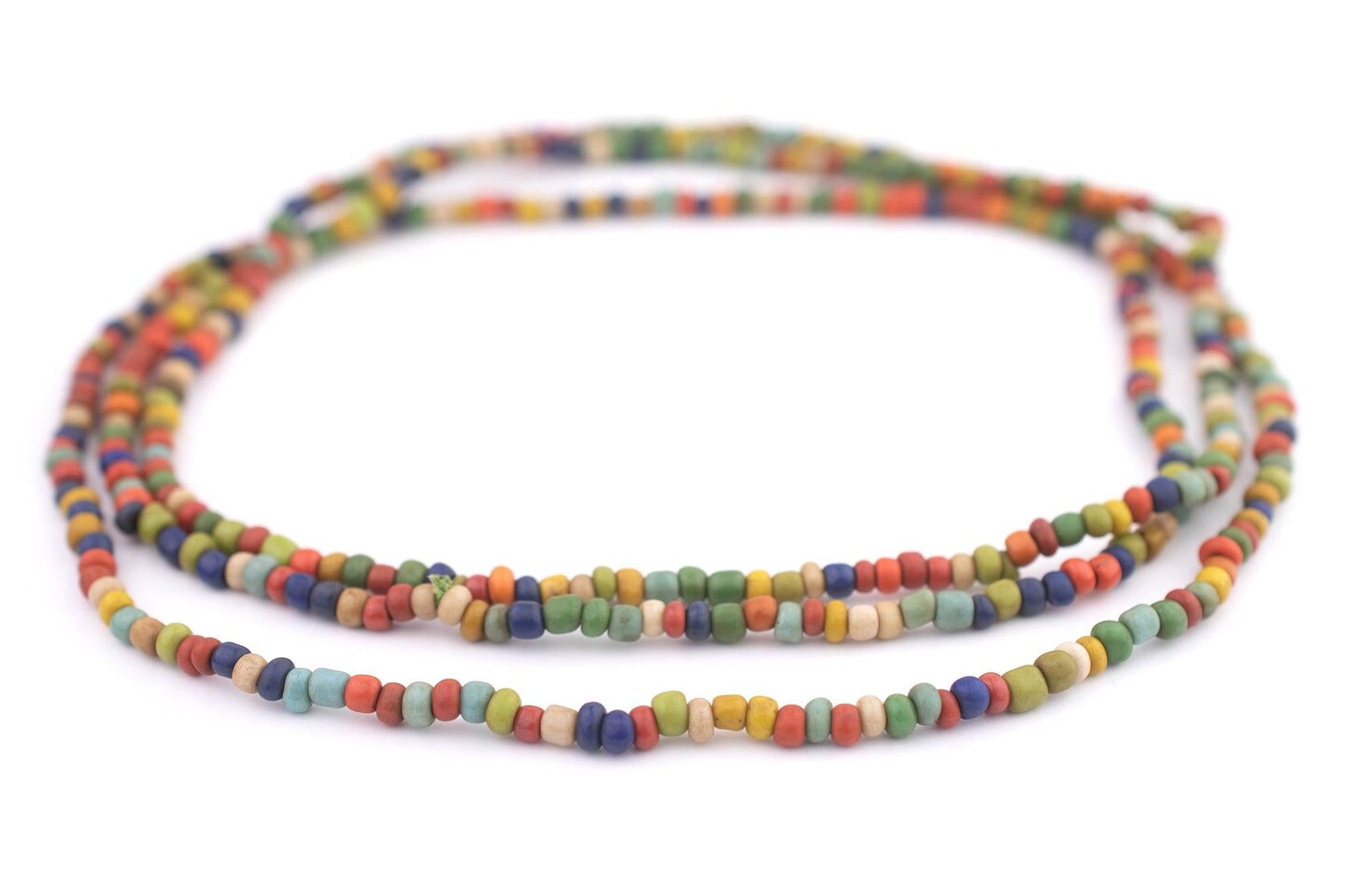 The Bead Chest Vintage-Style Medley Java Glass Seed Beads (4mm, 48&#x22; Strand)