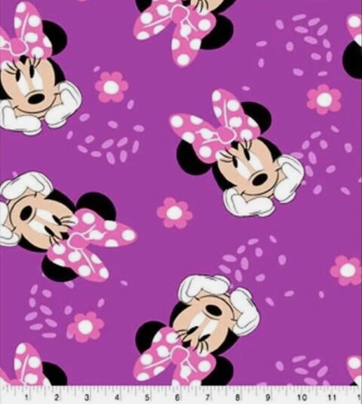 Licensed Disney&#x27;s Minnie&#x27;s Sweet Dots Fleece Fabric by the Yard