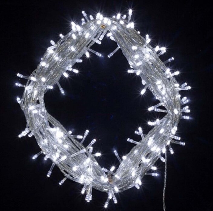 Plug-In 100 LED Green Wire Fairy Lights — 32ft for Indoor & Covered Outdoor