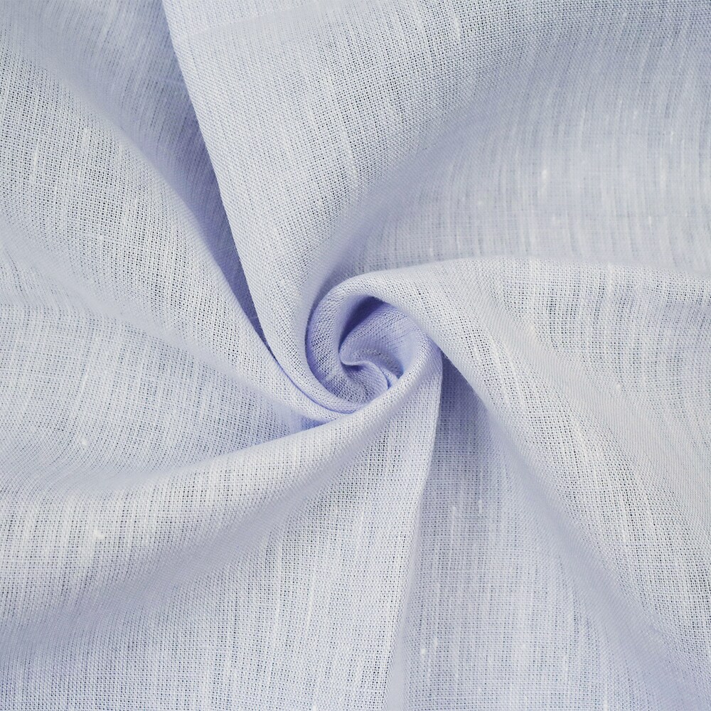 Light Purple-White Spence Bryson Texture Slub Irish Linen Chambray Fabric By the Yard