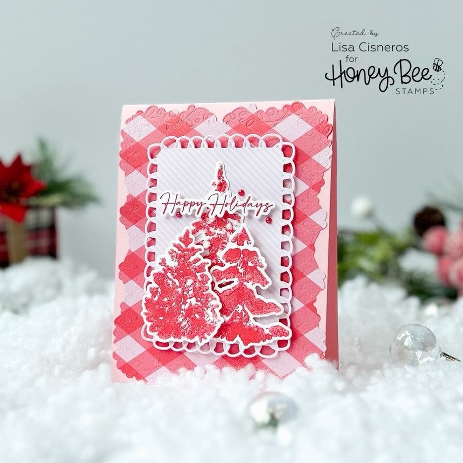 Watercolor Pines - Honey Cuts - Coordinating Dies