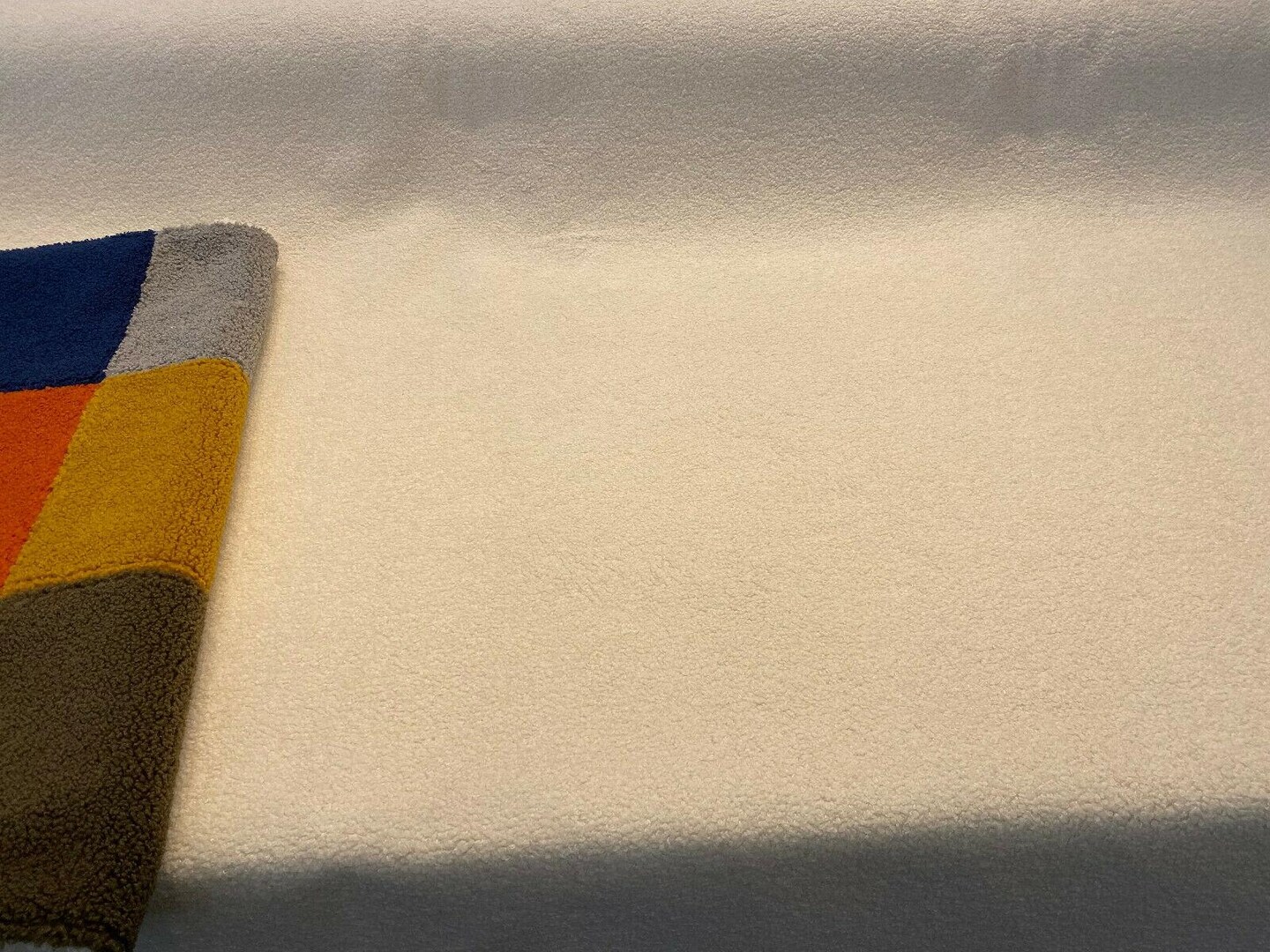 1 Yard Fuzzy Wooly Boucle Ivory Upholstery Drapery Fabric 54 Inch Width 100% Polyester