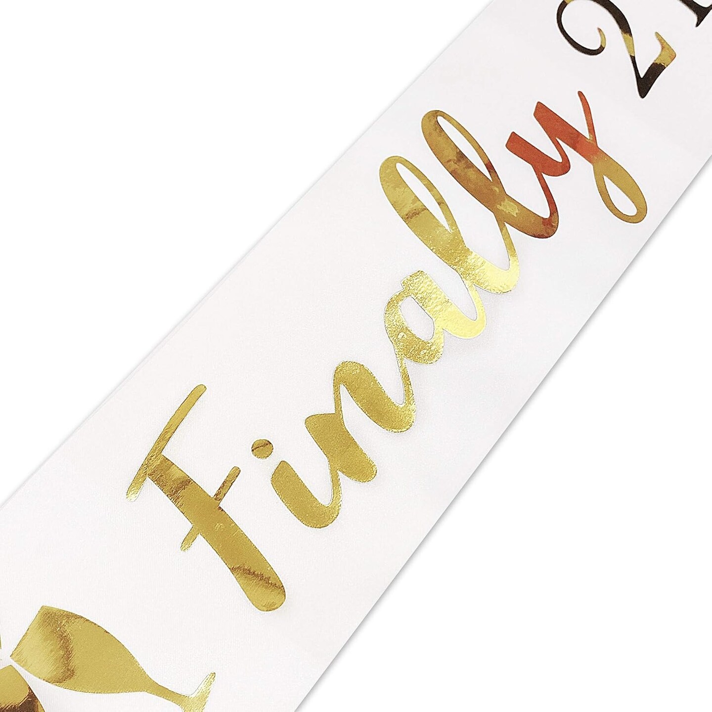 Finally 21 Satin Sash Birthday &#x26; Legal Drinking Age Celebration Accessory