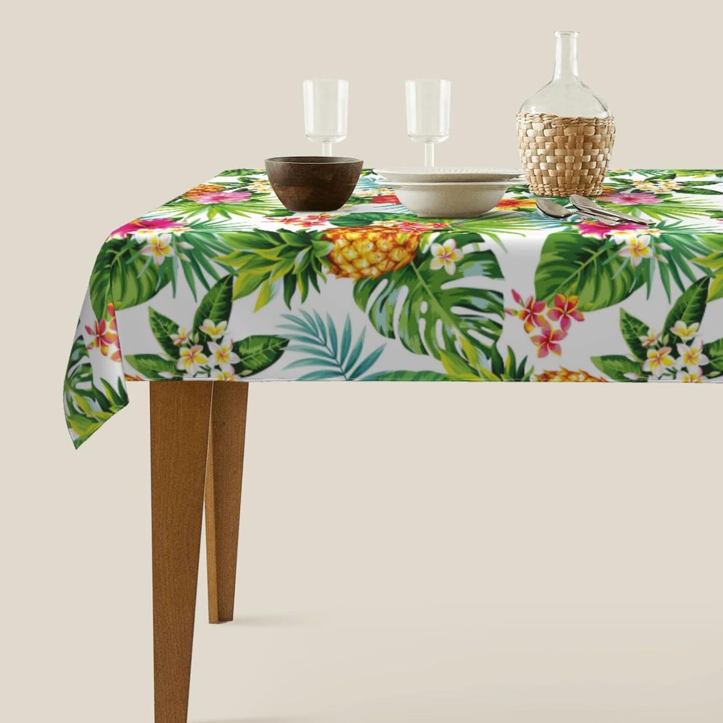 Hawaii Tablecloth Rectangle Table Cloth Washable Table Cover