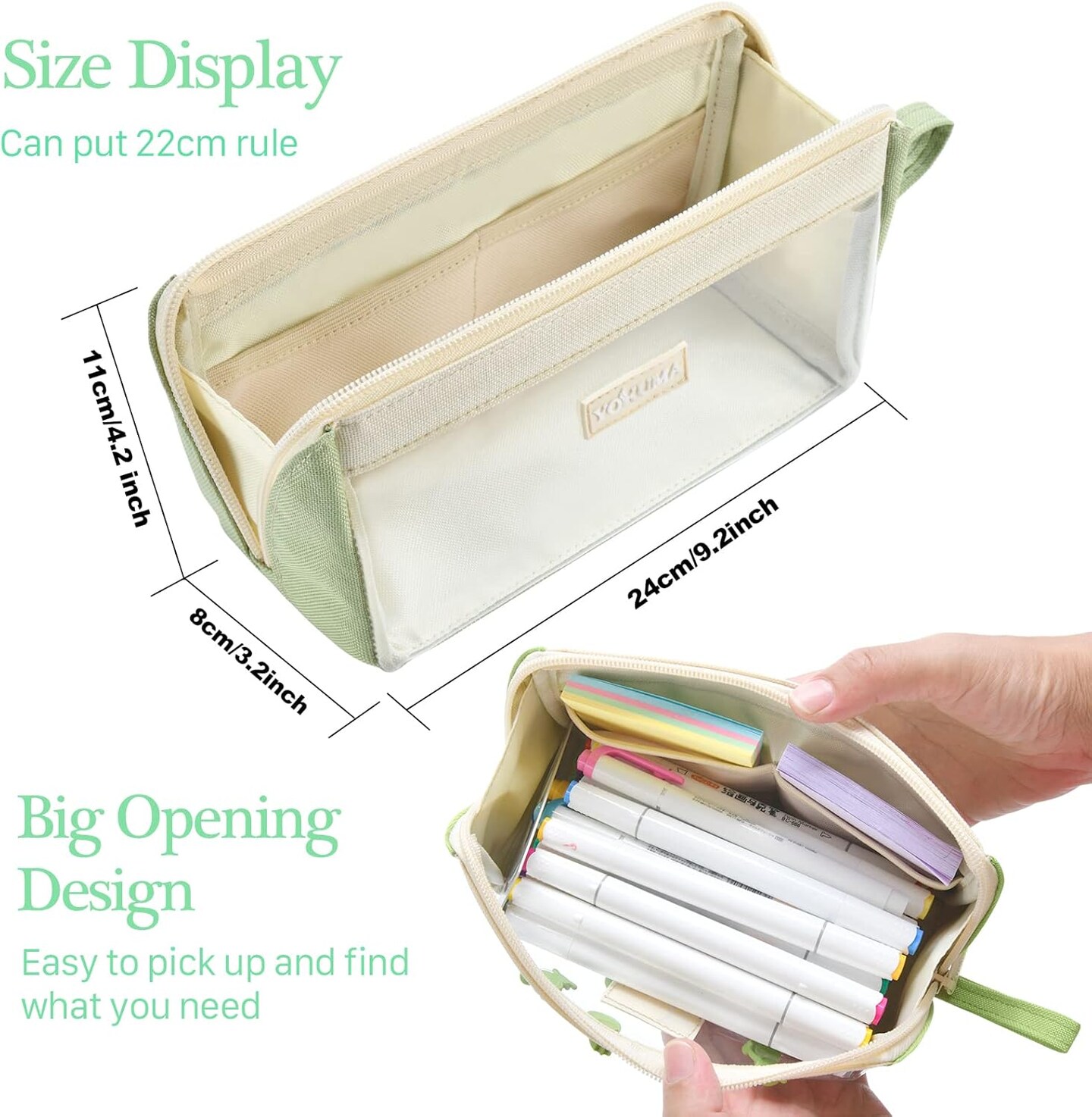 Clear Aesthetic Pencil Case Pouch