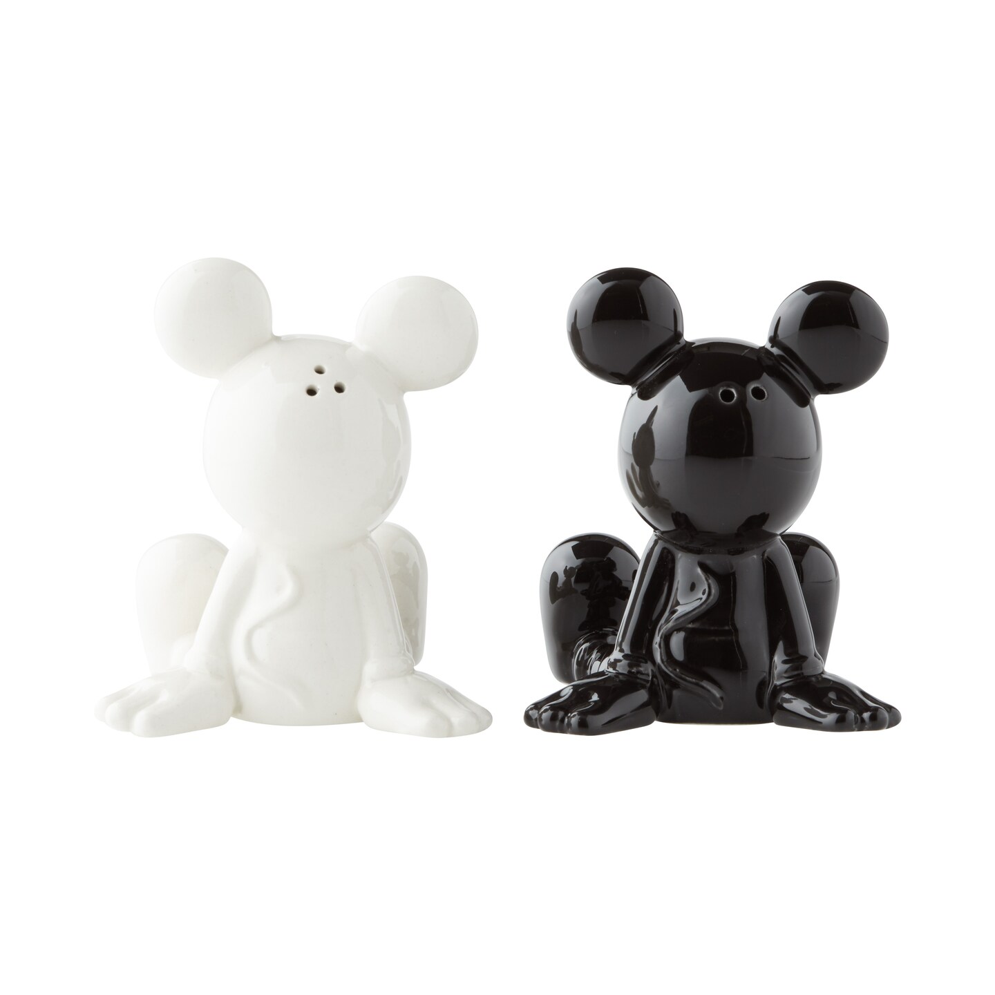 Enesco Black & White Mickey Mouse Salt and Pepper Shaker Set, 3.3in H