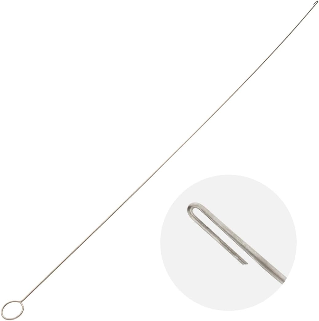 The Beadsmith Hook Eye Needle – Basic Elements – Fine Bead Stringing Tool, Quickly and Efficiently Load Beads onto Cord