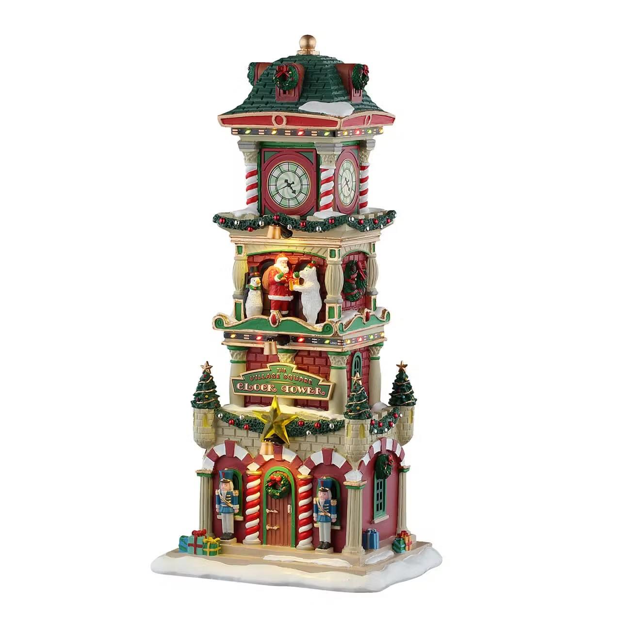 Lemax Santa's Wonderland Village: The Village Square Clock Tower