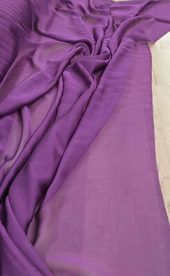 1 Yard Orchid Purple Two Tone Chiffon Fabric 58/59&#x201D; Wide, 100% Polyester