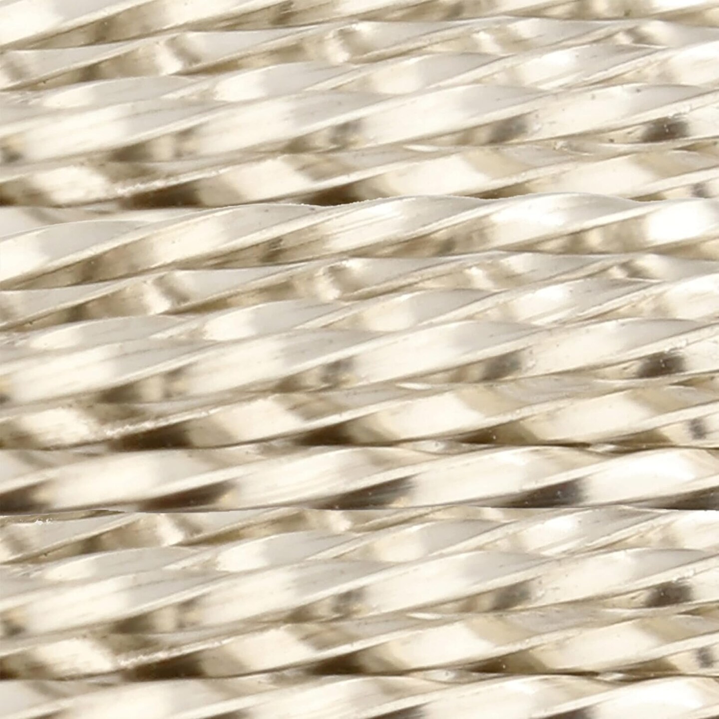 The Beadsmith Twisted Craft Wire - Wire Elements - Medium Temper - 18 Gauge, 8 Ft Coil - Silver Color - Beading Wire Used for Jewelry Making, and Other DIY Arts &#x26; Crafts