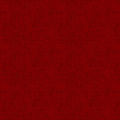 Fabric Henry Glass Dark Red Timeless Linen Basics by the Quarter Yard 1027-880