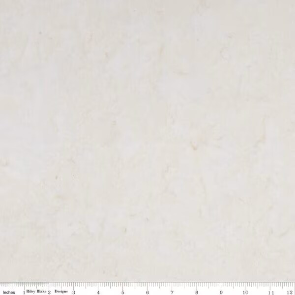 Fabric Riley Blake Cream Hand Dyed Batiks 108" Wide Back by the Quarter Yard BTWB184