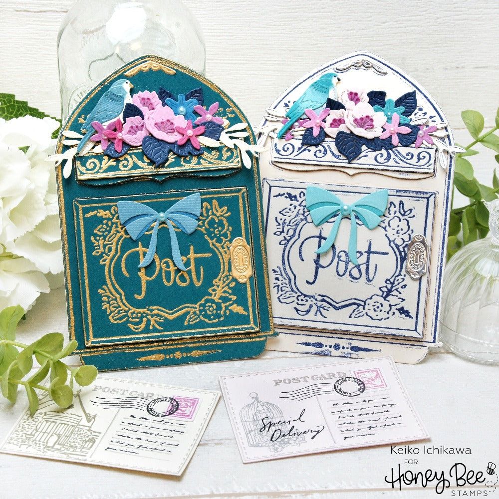 Vintage Mailbox A2 Card Base - Honey Cuts - Stand-Alone Dies