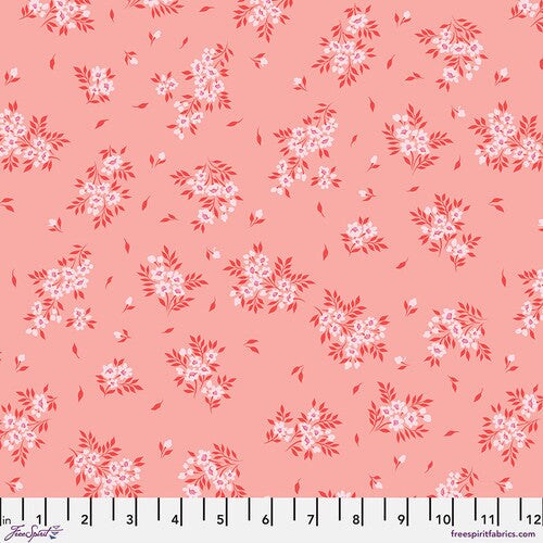 Fabric FreeSpirit Tula Pink Peachy Keen What a Ditz by the Quarter Yard PWTP253.PEACHYKEEN