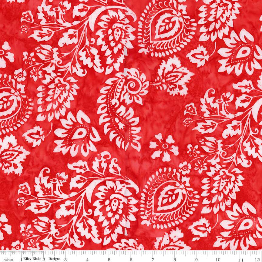 Fabric Riley Blake Cherry Decorator Style Expressions Batiks by the Quarter Yard BT23441-211