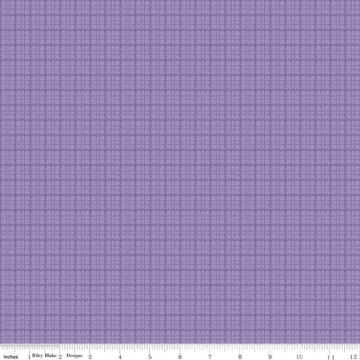 Fabric Riley Blake Purple Plaid Stitcher's Flannel by the Quarter Yard F15553-PURPLE