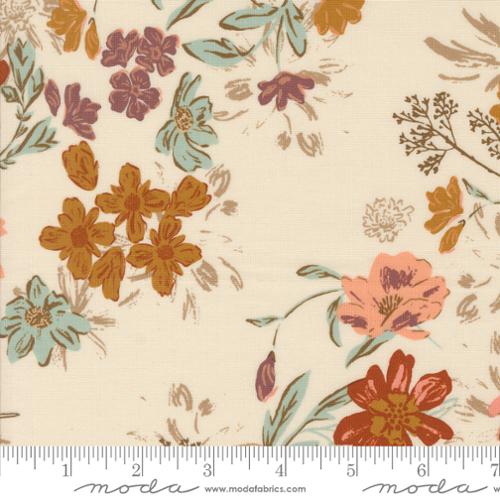Fabric Moda Eggshell Harvest Bloom Foraged Found by the Quarter Yard 45630-11