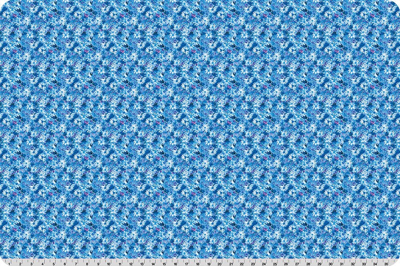 Fabric Shannon Blue Daisies Wanderlust Quilting Cuddle by the Quarter Yard QC-WLDAISIES-BLUE