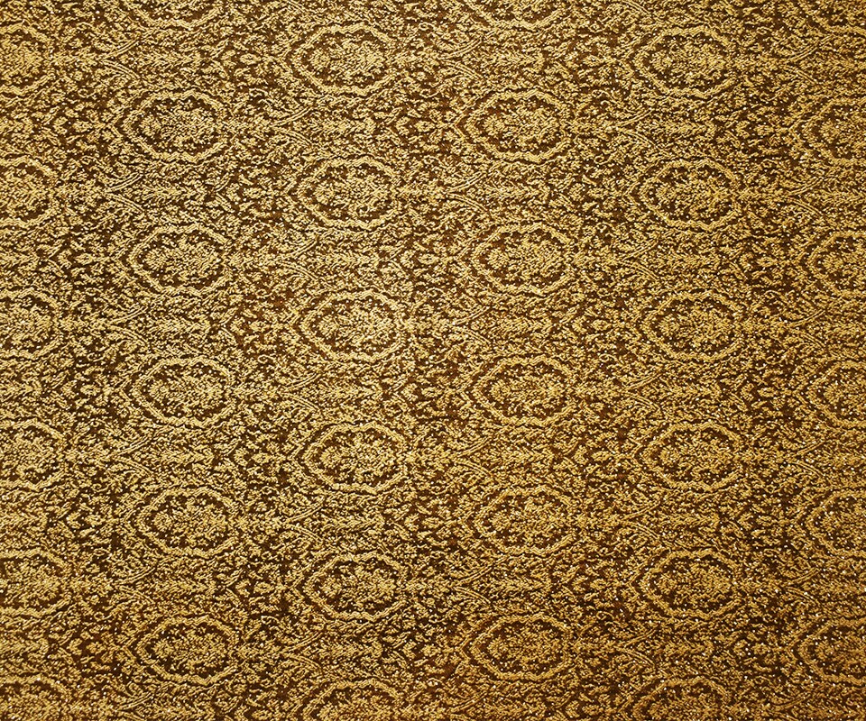 Brown-Gold Rayon-Poly Baroque Bengaline Jacquard Woven Fabric By the Yard