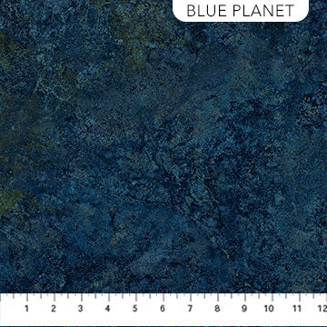 Fabric Northcott Blue Planet Sienna Marble Stonehenge Gradations by the Quarter Yard 26755-48