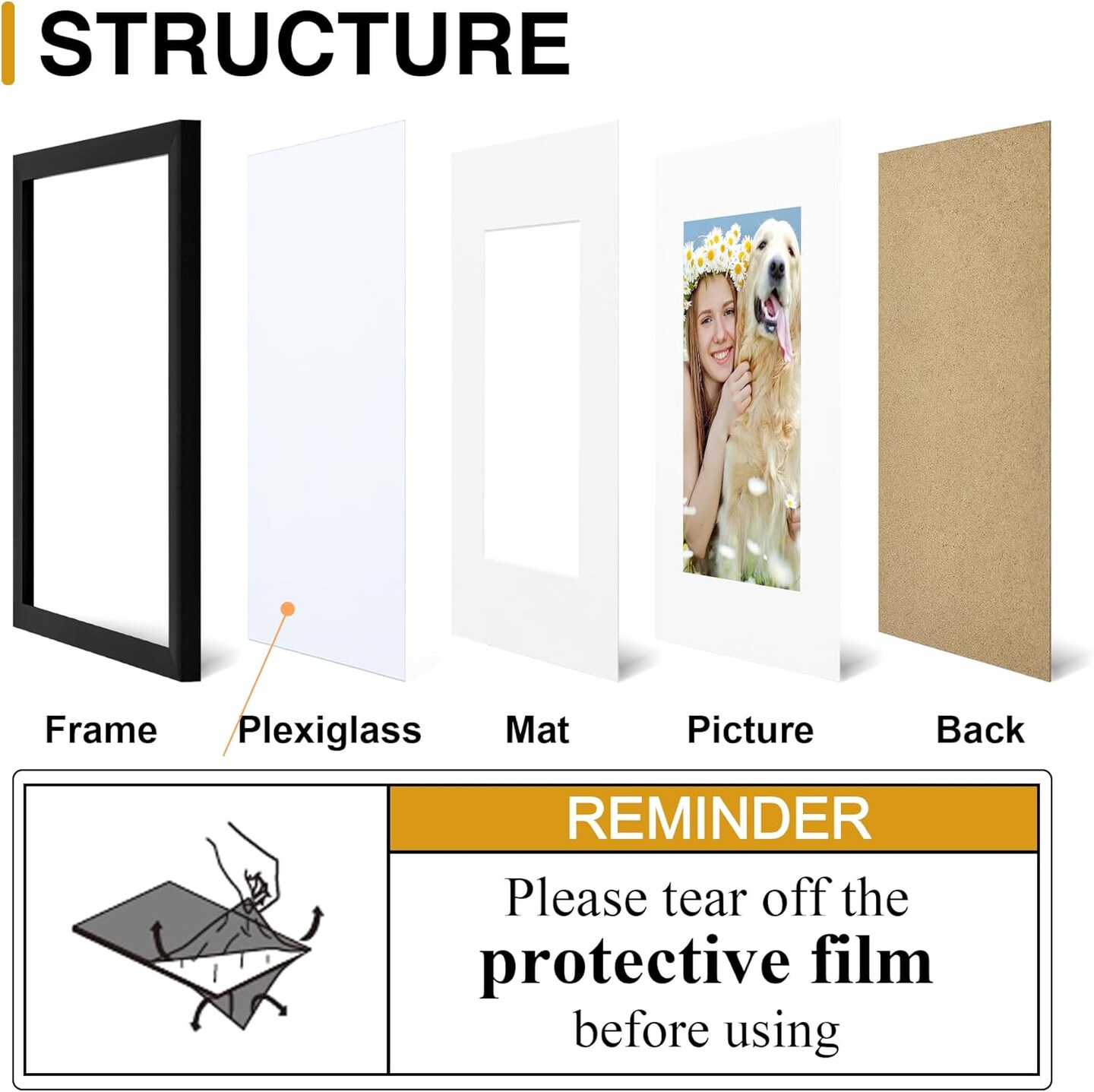 8x10 Picture Frame Set of 10