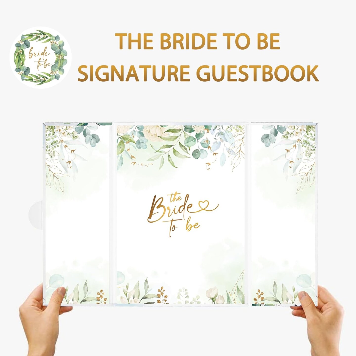 Bridal Shower Decorations, Rose Gold Bride to Be Alternative Signature Guest Book for Women Bride to Be Gifts Signing Card Board Party Supplies for Wedding Bachelorette Hen Party