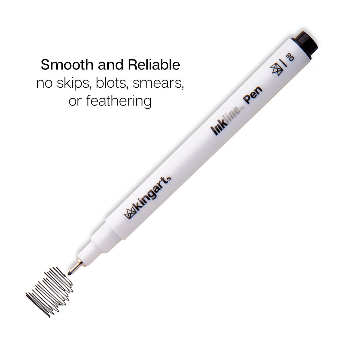 KINGART&#xAE; Inkline&#x2122; Fine Line Pen Set, 6  pc
