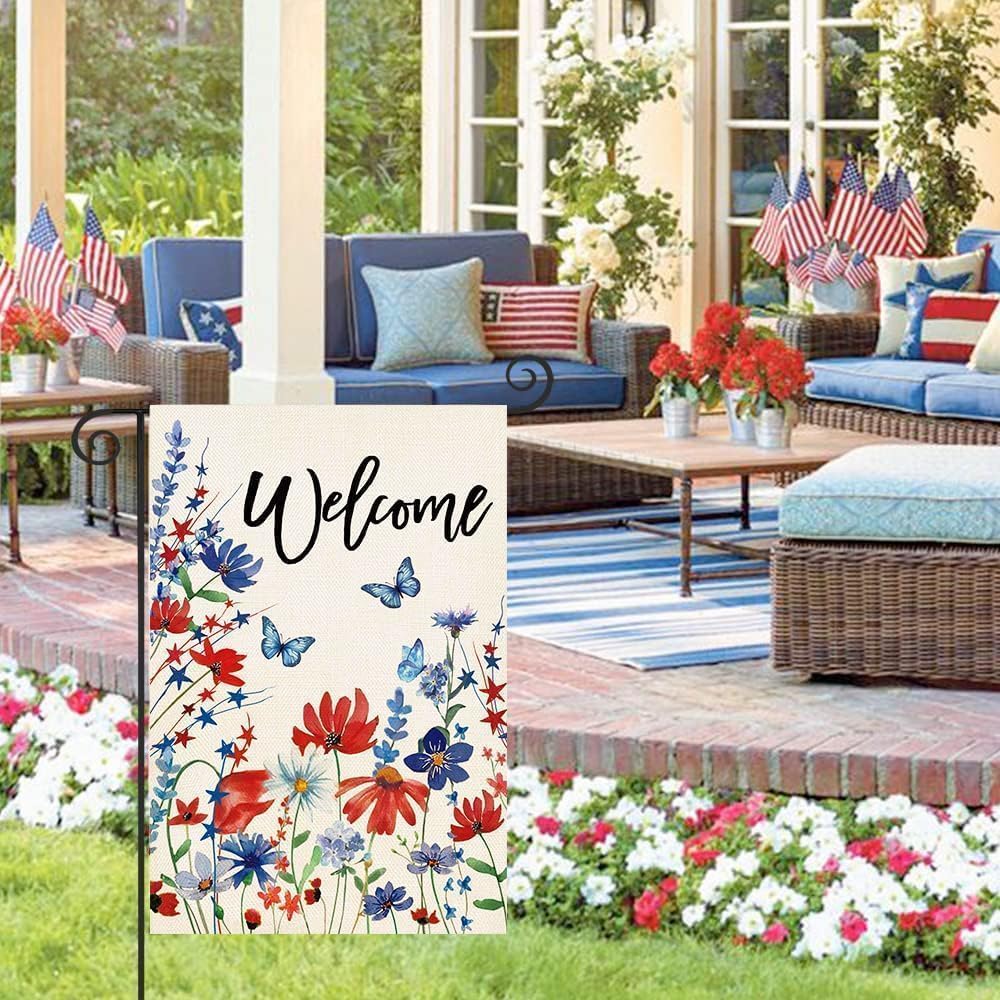 4th of July Garden Flag 12.5 x 18 Inch