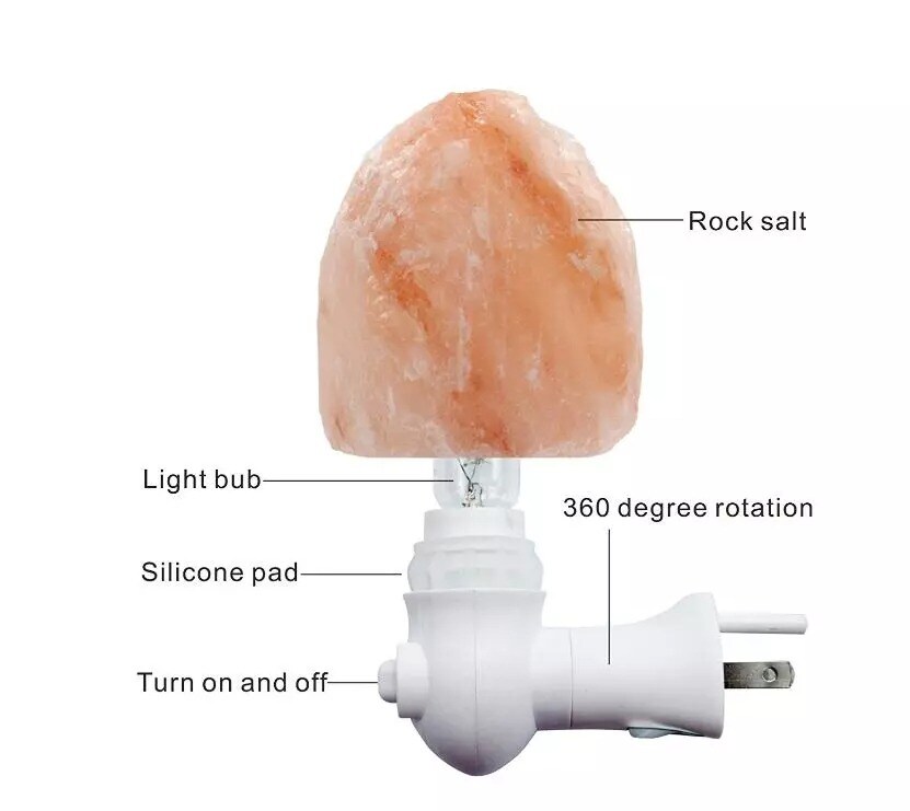 Himalayan Salt Lamp Natural Crystal Hand Carved Night Light